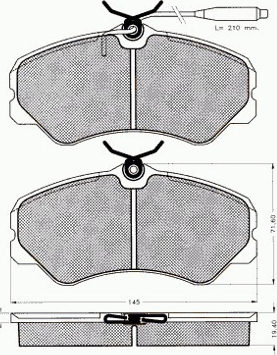 Pex 7178 - Komplet Pločica, disk-kočnica www.molydon.hr