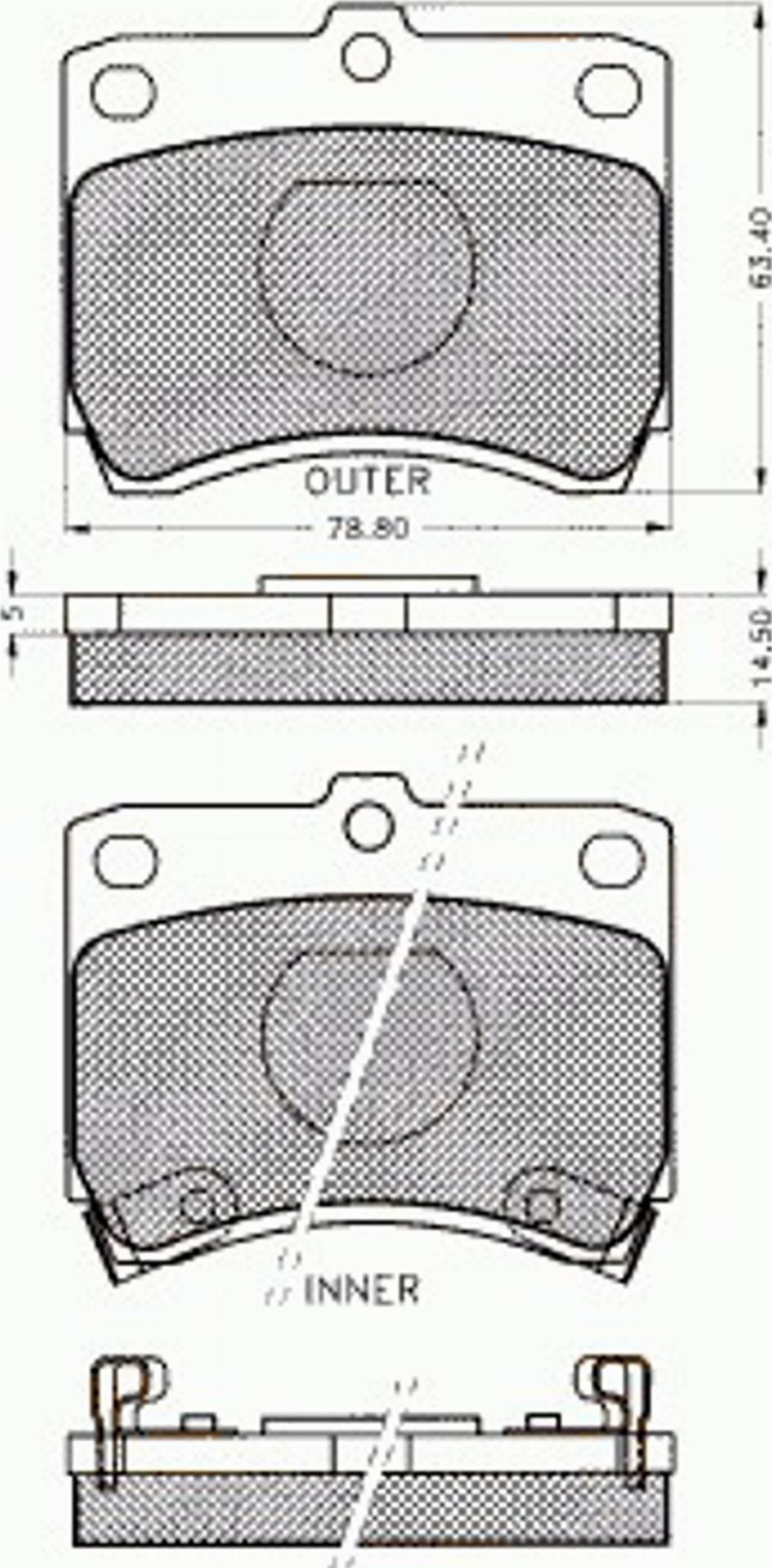 Pex 7177 - Komplet Pločica, disk-kočnica www.molydon.hr