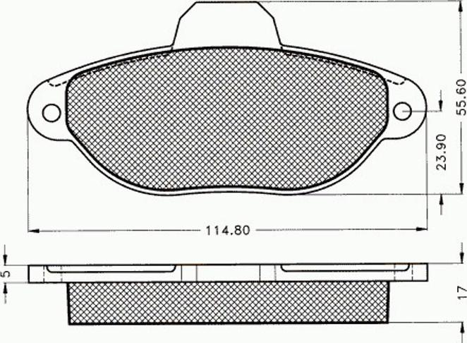 Pex 7.395 - Komplet Pločica, disk-kočnica www.molydon.hr