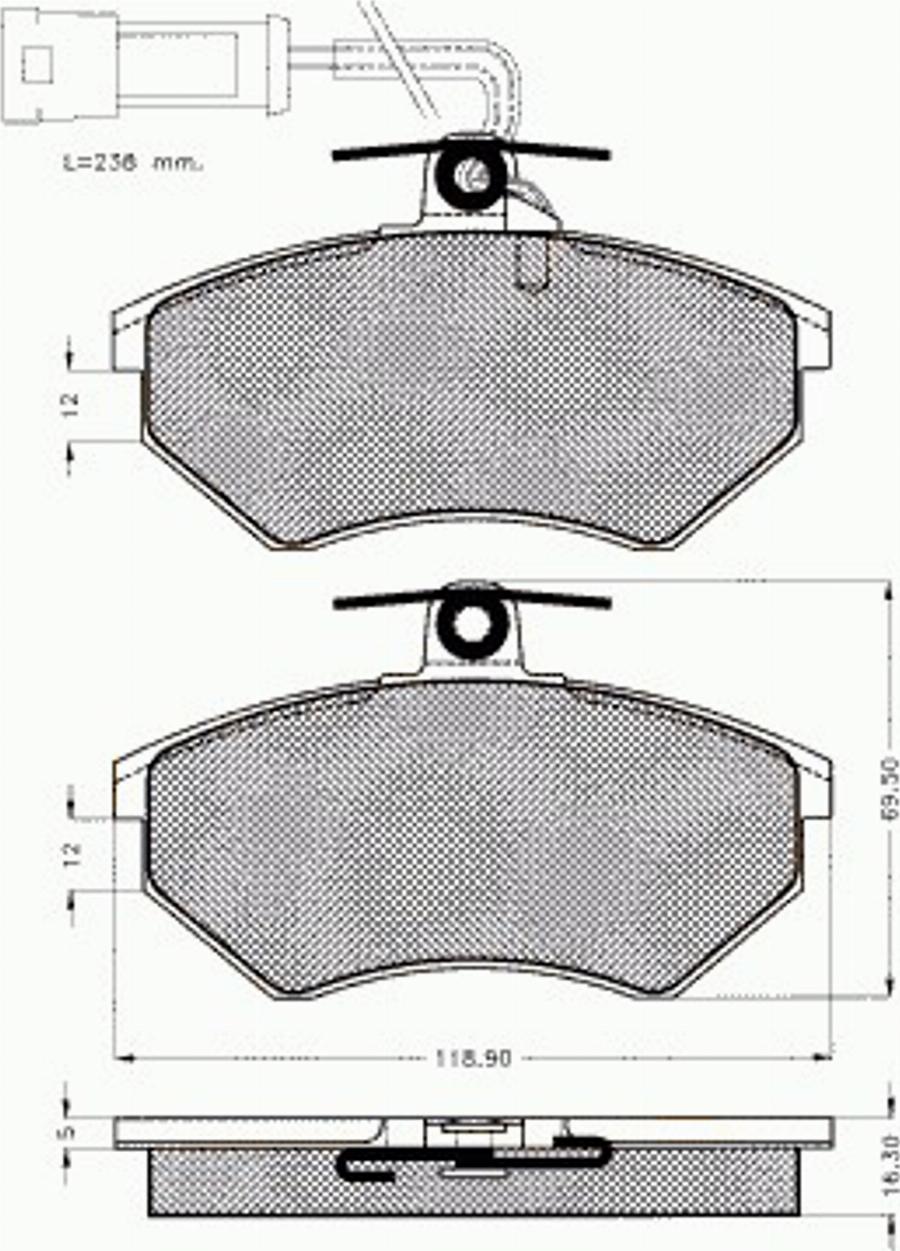 Pex 7393 - Komplet Pločica, disk-kočnica www.molydon.hr