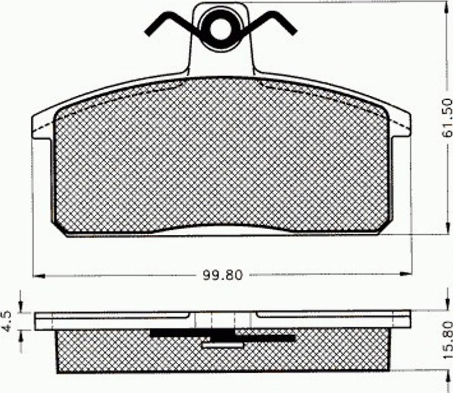 Pex 7392 - Komplet Pločica, disk-kočnica www.molydon.hr