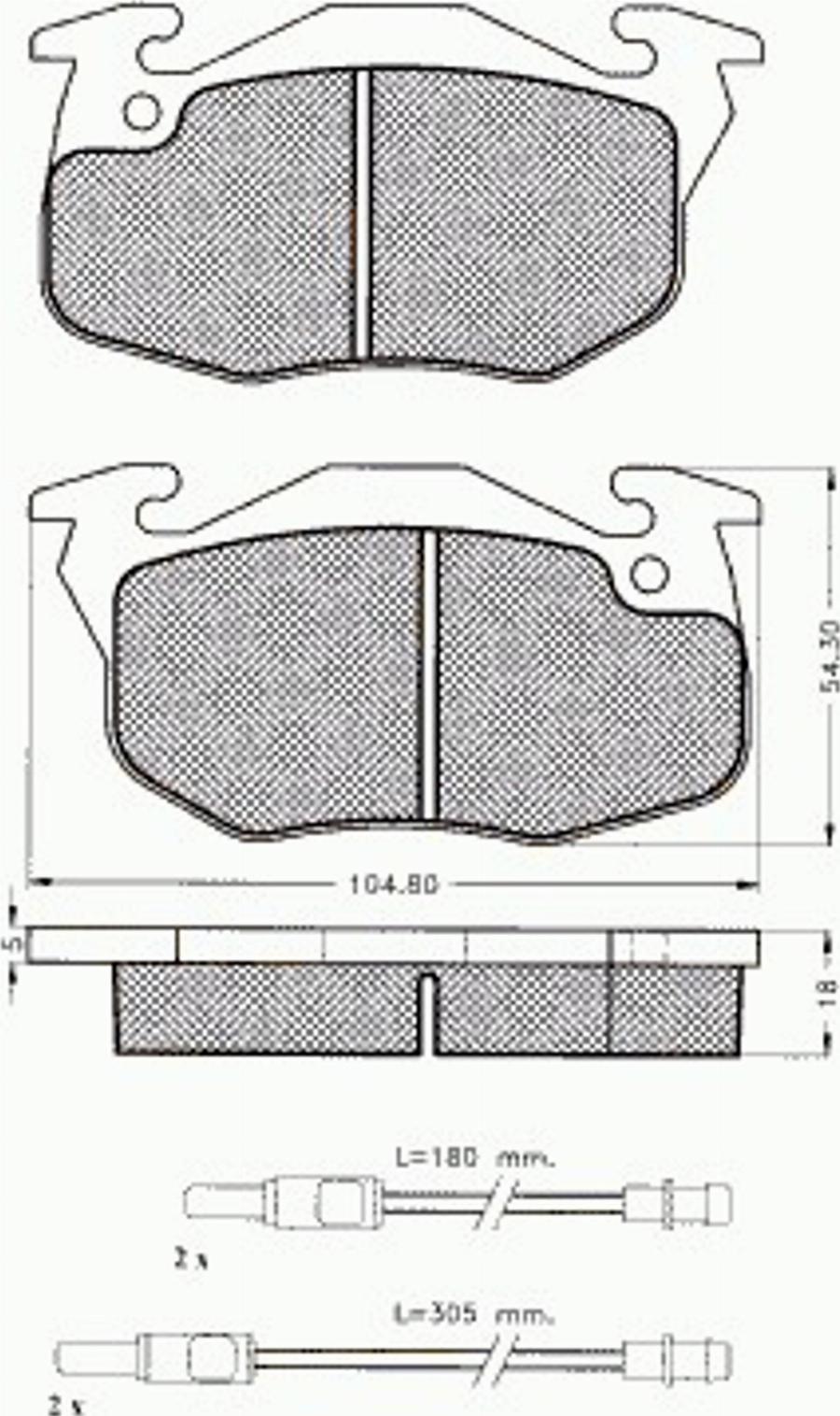 Pex 7.344 - Komplet Pločica, disk-kočnica www.molydon.hr