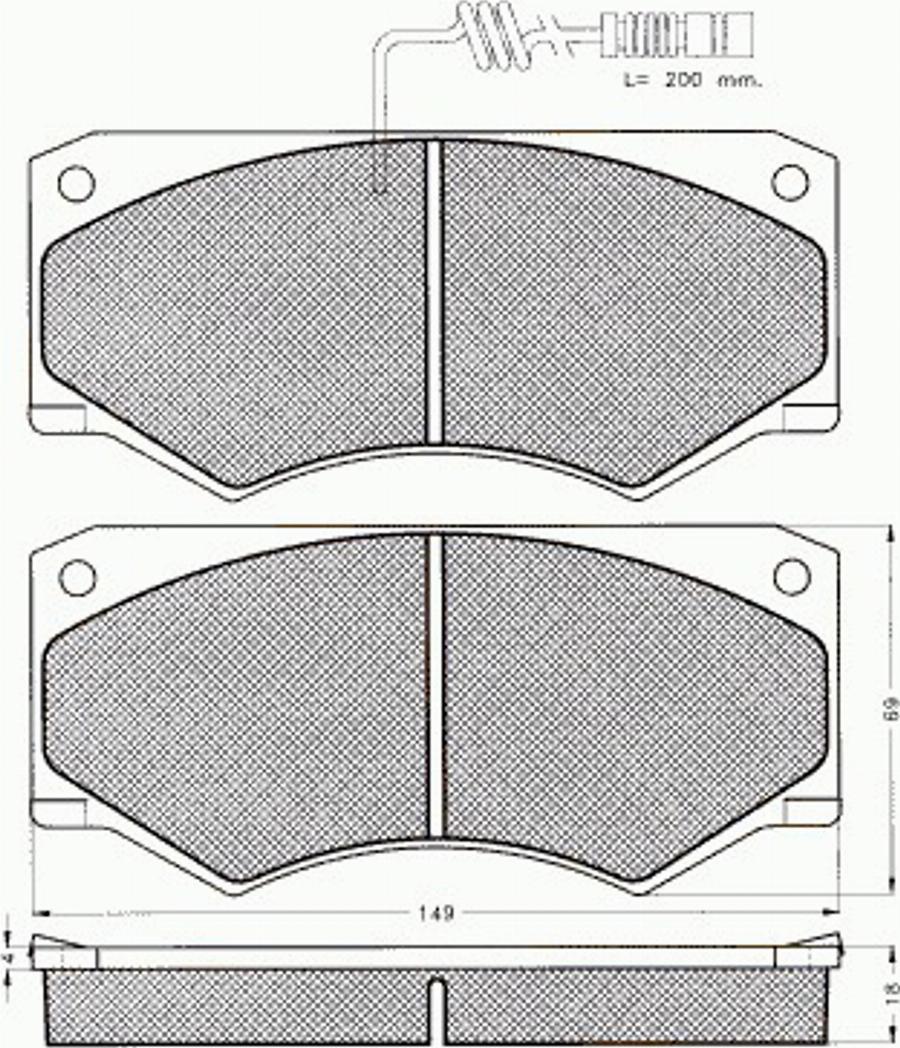 Pex 7.340 - Komplet Pločica, disk-kočnica www.molydon.hr