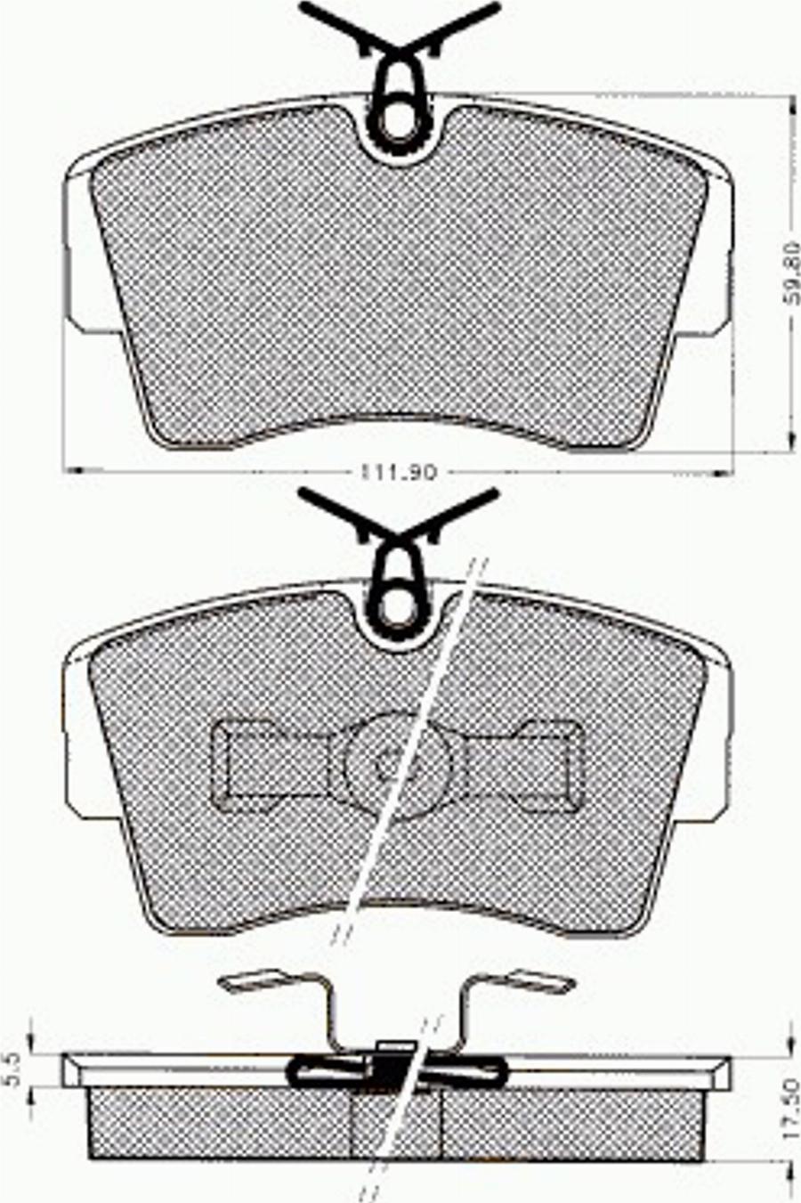 Pex 7341 - Komplet Pločica, disk-kočnica www.molydon.hr