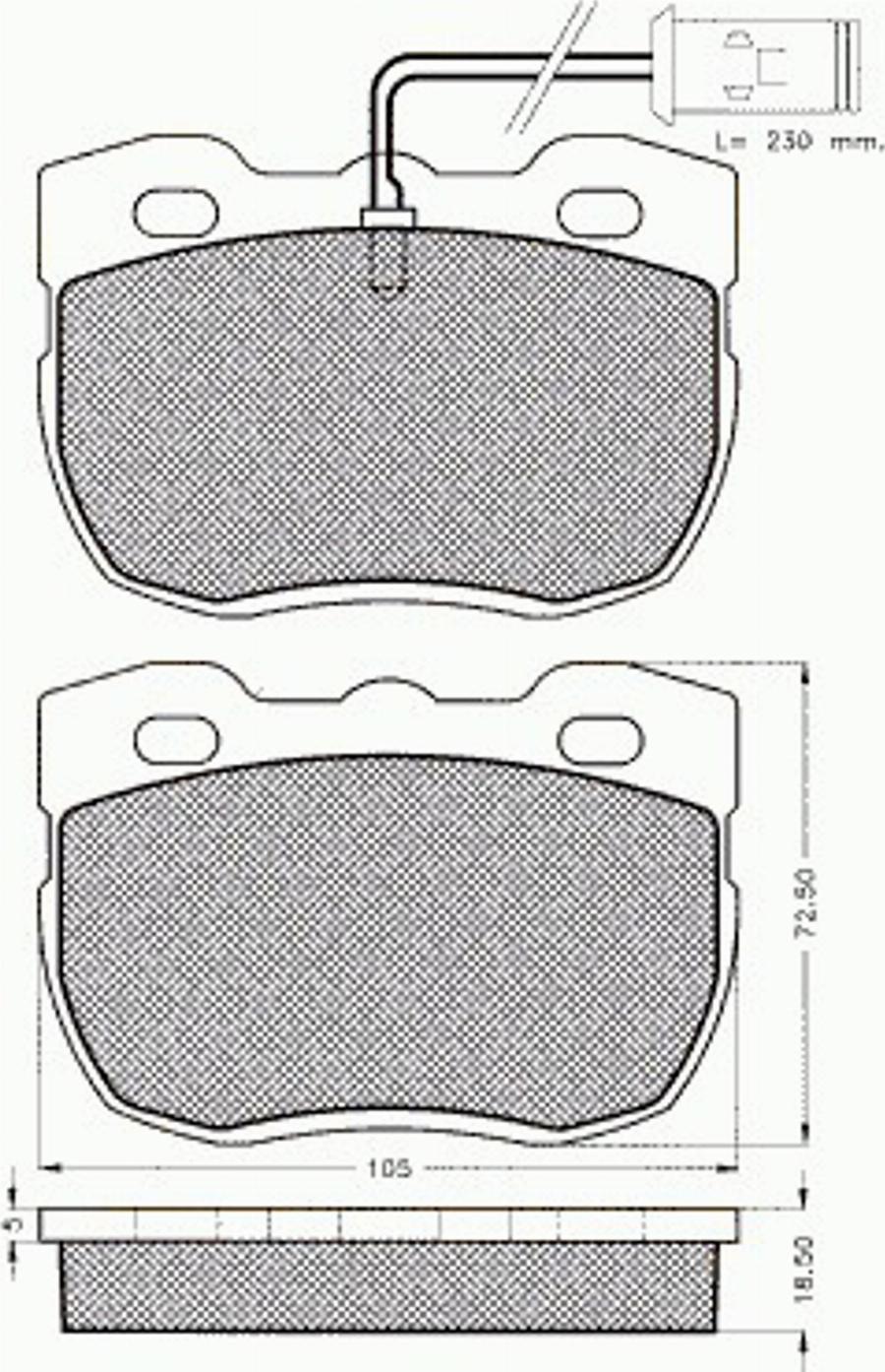 Pex 7.343 - Komplet Pločica, disk-kočnica www.molydon.hr