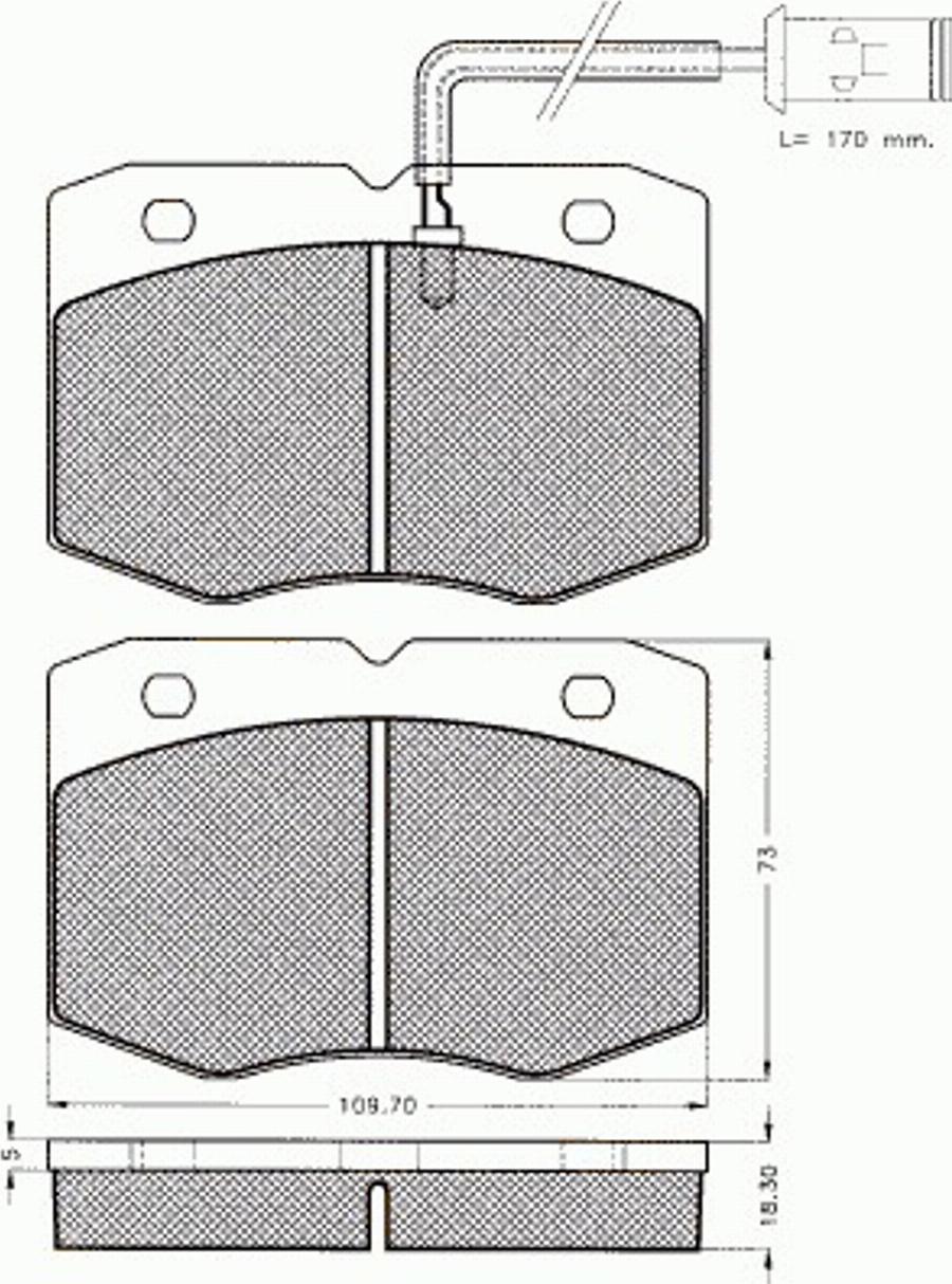 Pex 7353 - Komplet Pločica, disk-kočnica www.molydon.hr