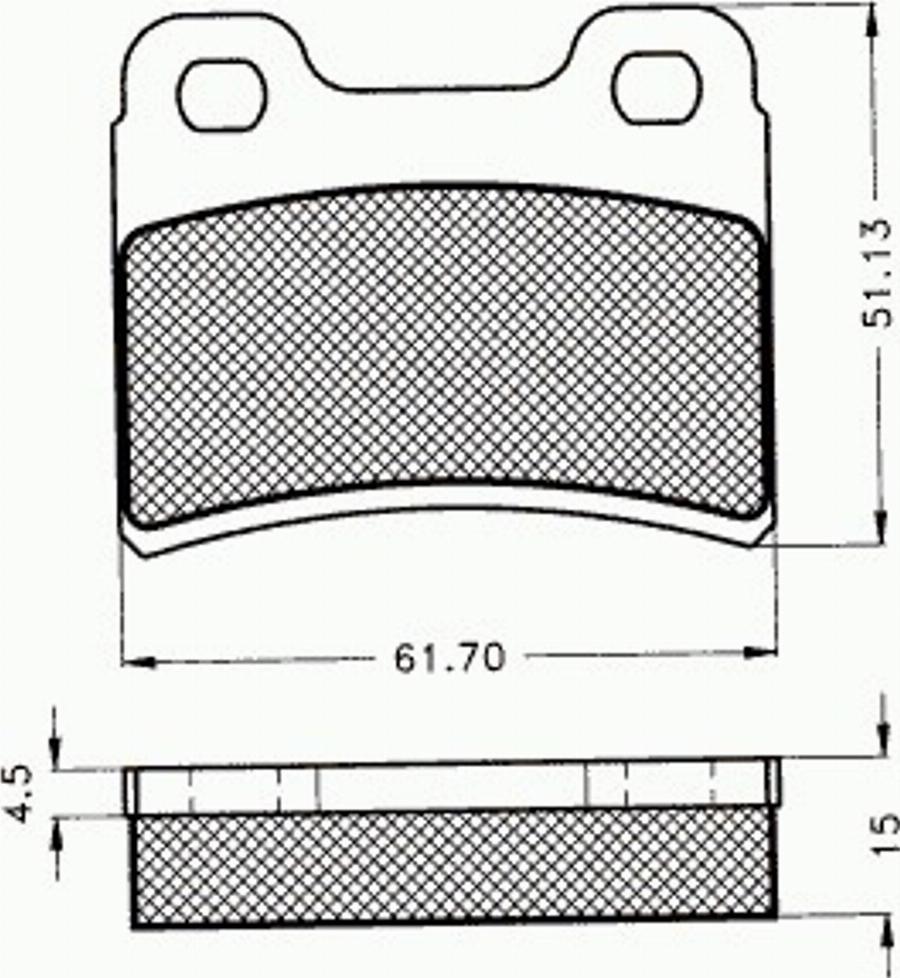 Pex 7364 - Komplet Pločica, disk-kočnica www.molydon.hr