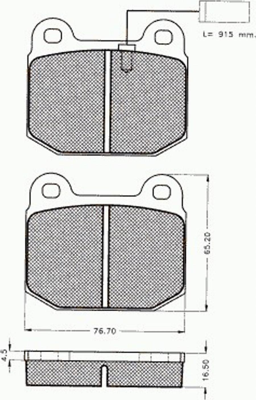 Pex 7366 - Komplet Pločica, disk-kočnica www.molydon.hr