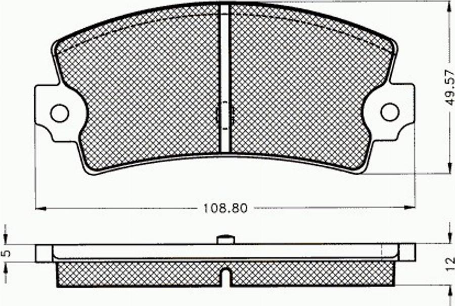 Pex 7300 - Komplet Pločica, disk-kočnica www.molydon.hr