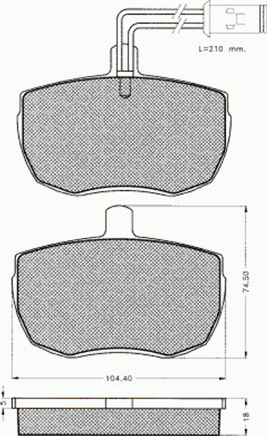 Pex 7.318 - Komplet Pločica, disk-kočnica www.molydon.hr