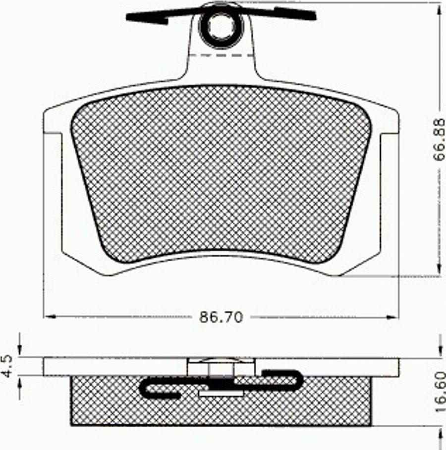 Pex 7.332 - Komplet Pločica, disk-kočnica www.molydon.hr