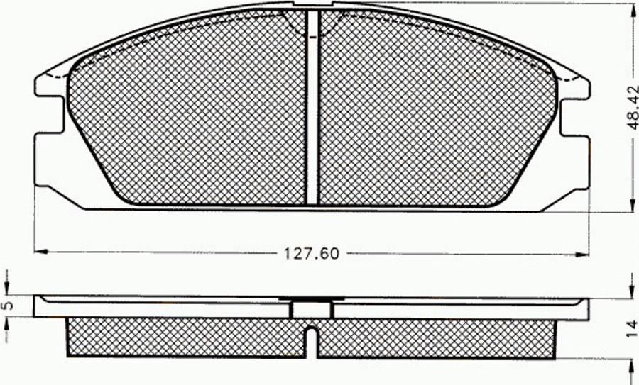 Pex 7325 - Komplet Pločica, disk-kočnica www.molydon.hr