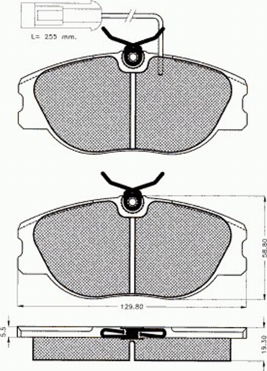 Pex 7327 - Komplet Pločica, disk-kočnica www.molydon.hr