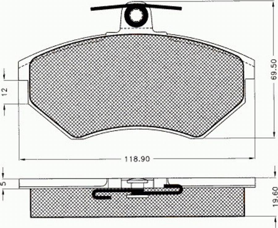 Pex 7240 - Komplet Pločica, disk-kočnica www.molydon.hr