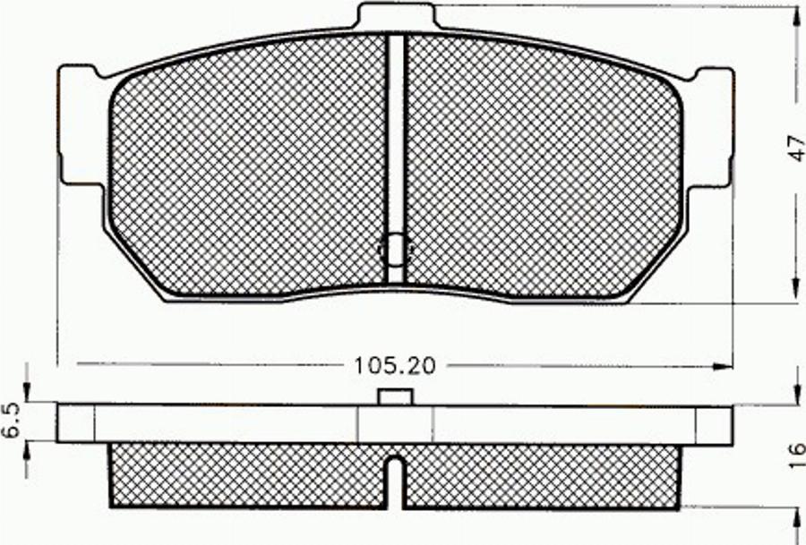 Pex 7243 - Komplet Pločica, disk-kočnica www.molydon.hr