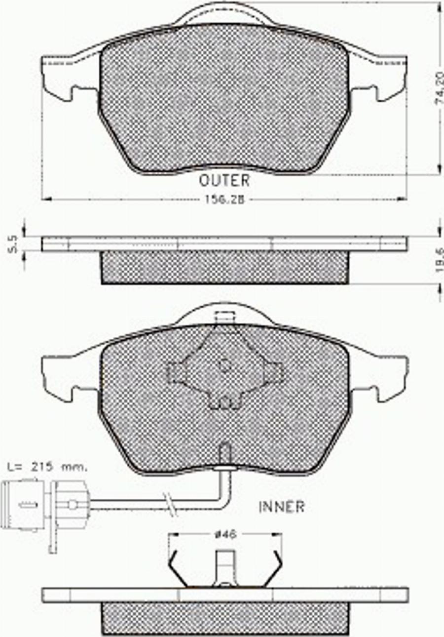 Pex 7.259 - Komplet Pločica, disk-kočnica www.molydon.hr