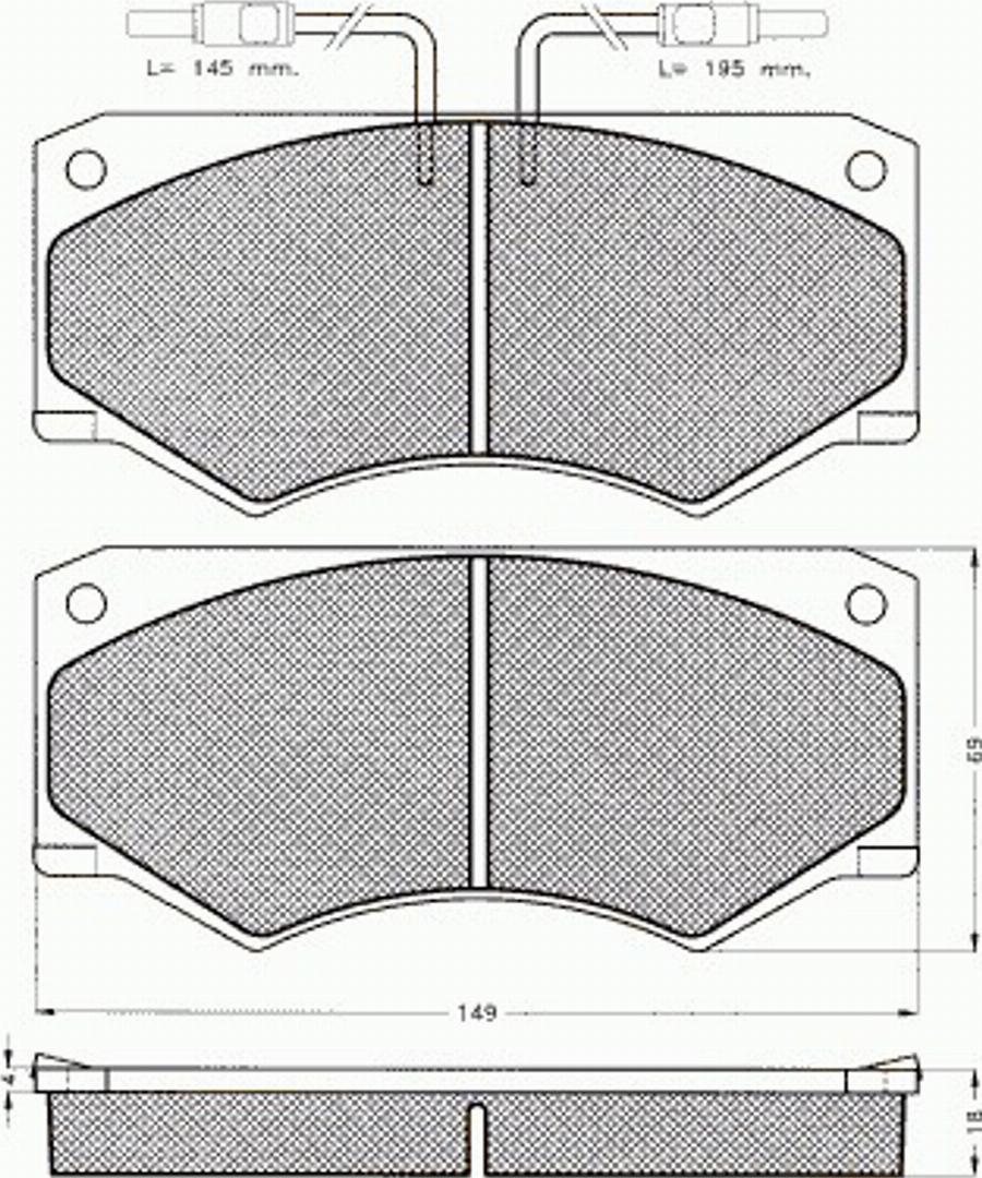 Pex 7257 - Komplet Pločica, disk-kočnica www.molydon.hr