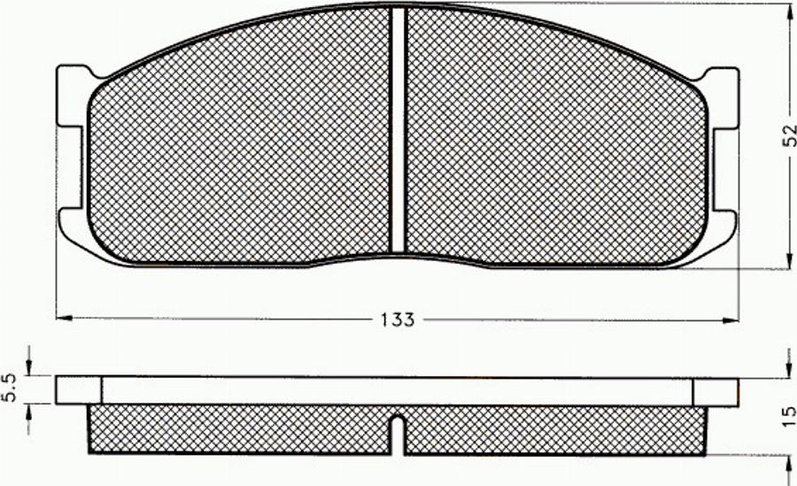 Pex 7268 - Komplet Pločica, disk-kočnica www.molydon.hr