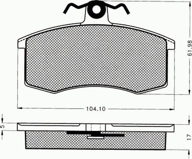 Pex 7205 - Komplet Pločica, disk-kočnica www.molydon.hr