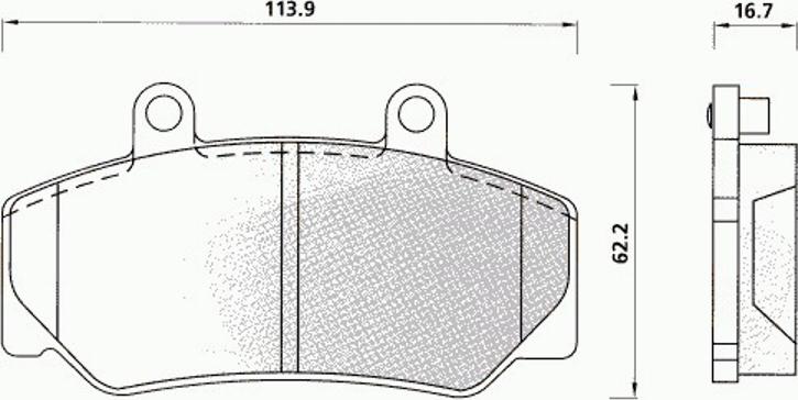 Pex 7202 - Komplet Pločica, disk-kočnica www.molydon.hr