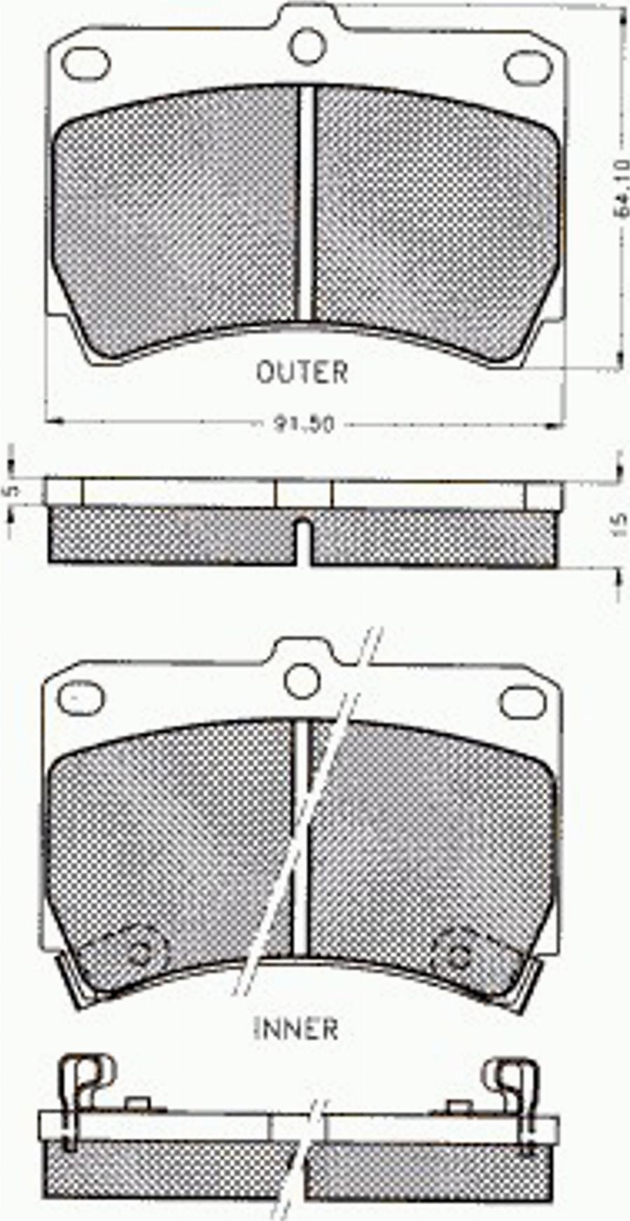 Pex 7213 - Komplet Pločica, disk-kočnica www.molydon.hr