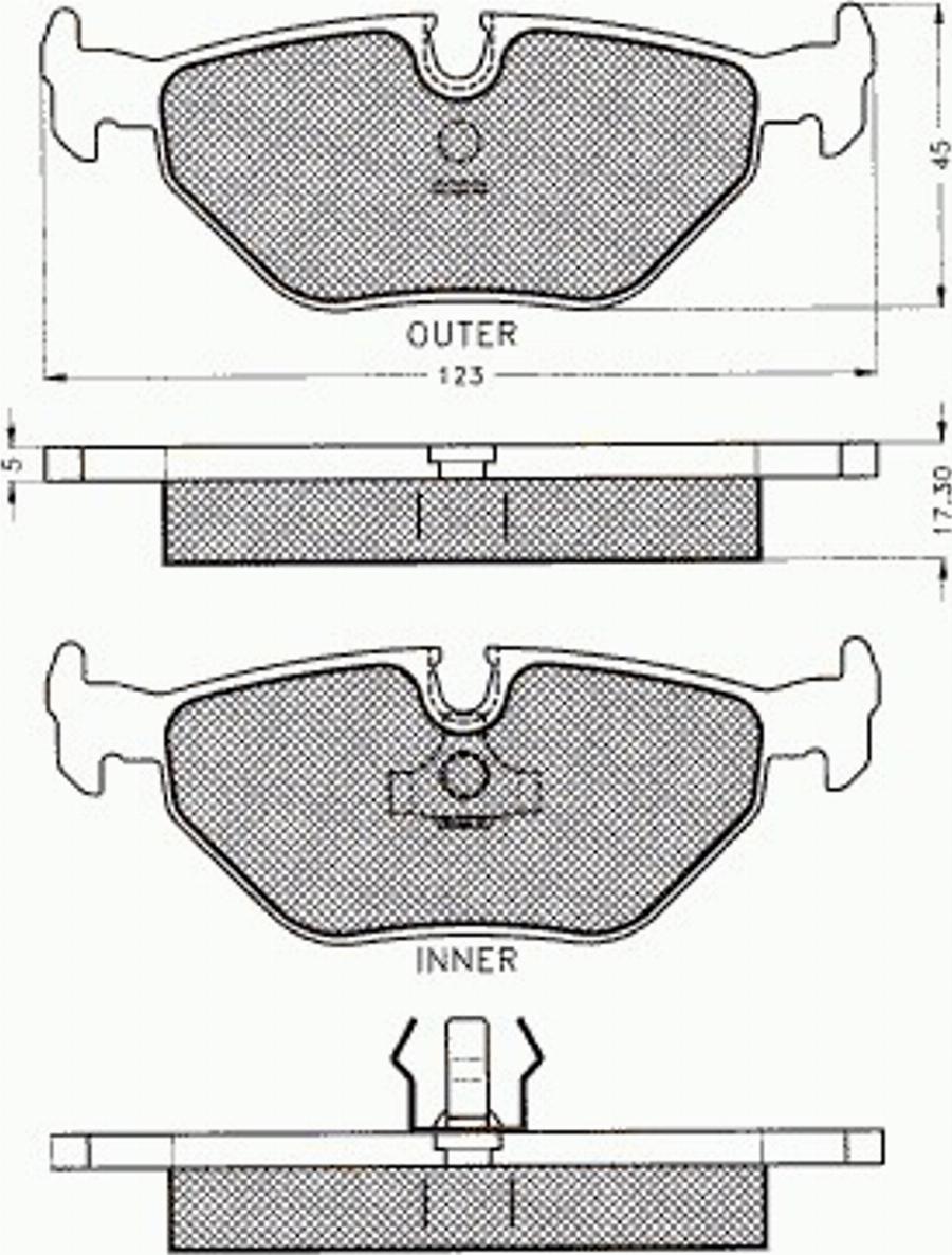 Pex 7212 - Komplet Pločica, disk-kočnica www.molydon.hr