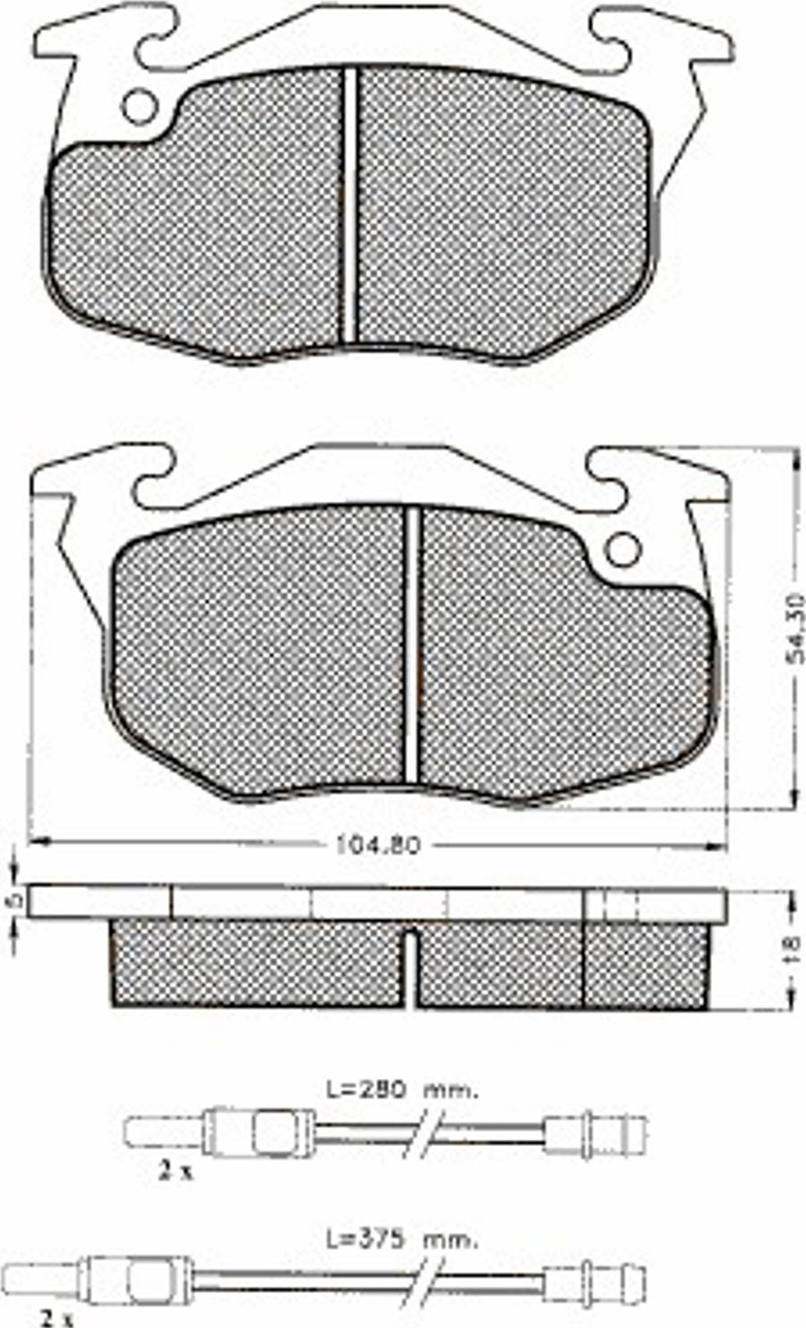 Pex 7284S - Komplet Pločica, disk-kočnica www.molydon.hr