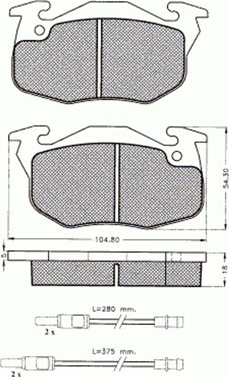 Pex 7284 - Komplet Pločica, disk-kočnica www.molydon.hr