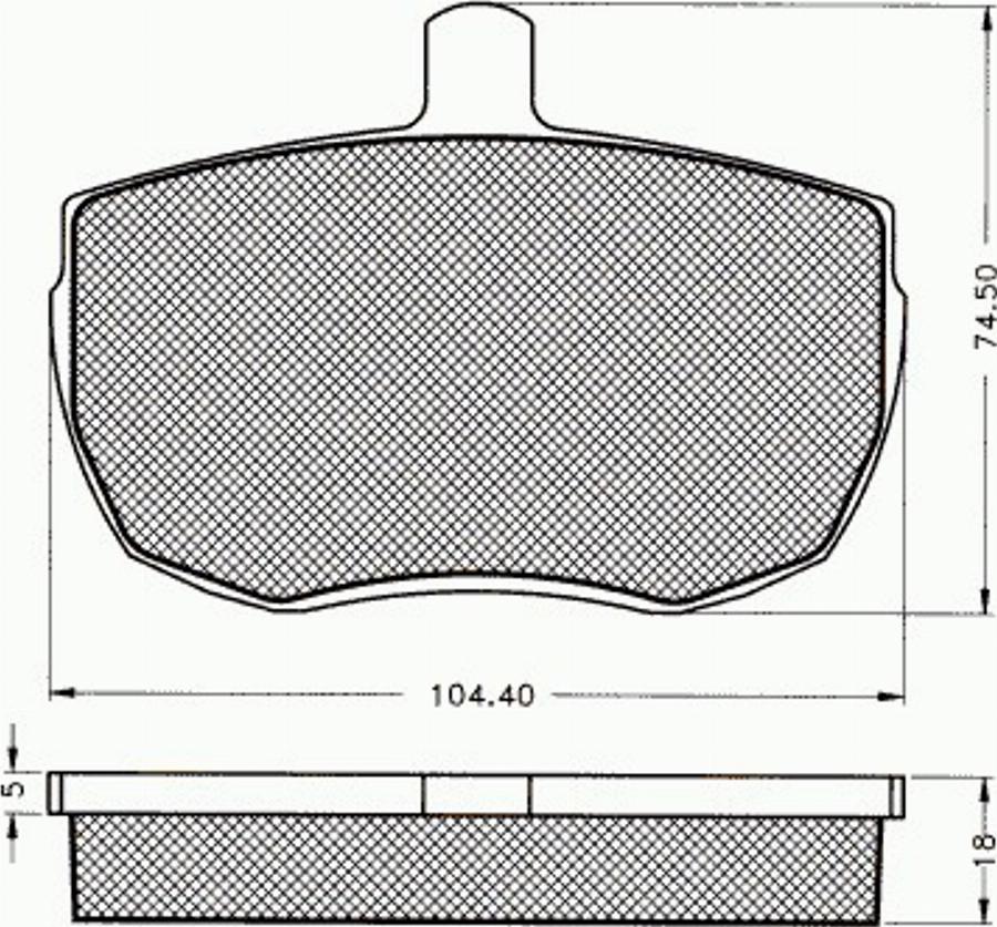 Pex 7281 - Komplet Pločica, disk-kočnica www.molydon.hr