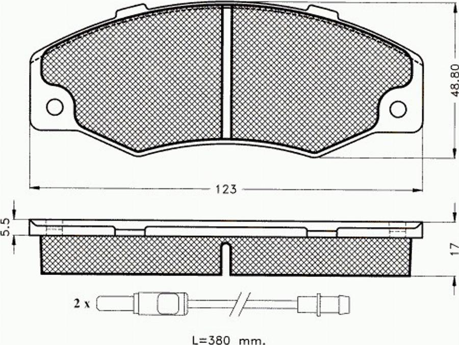 Pex 7282 - Komplet Pločica, disk-kočnica www.molydon.hr