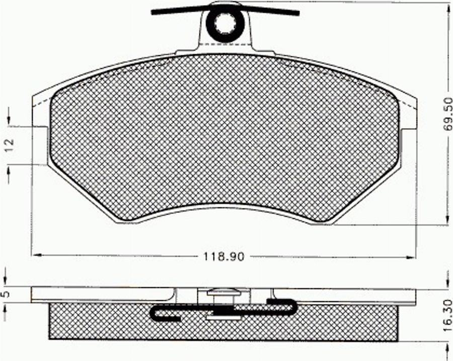 Pex 7239 - Komplet Pločica, disk-kočnica www.molydon.hr