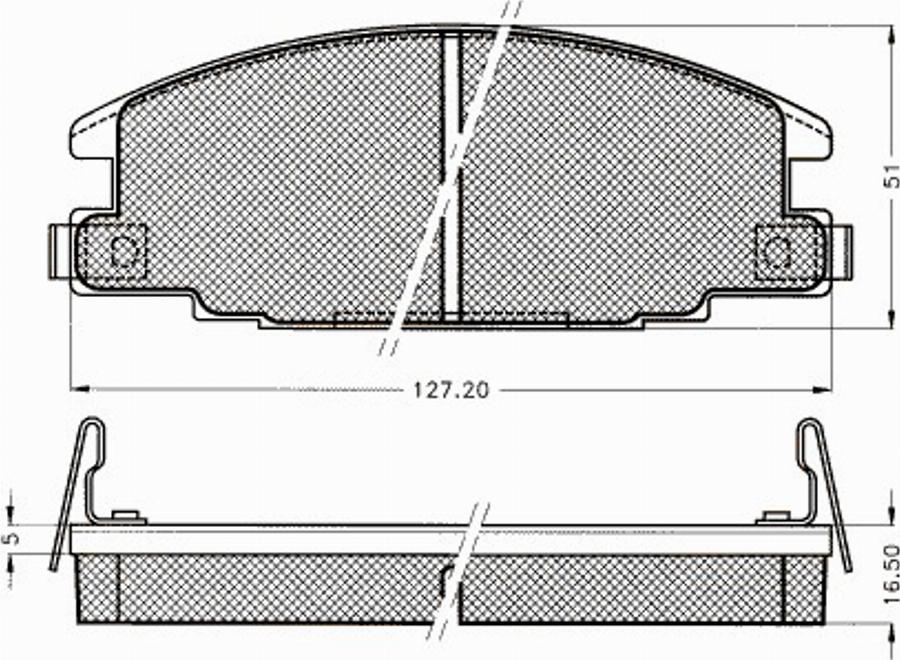 Pex 7233S - Komplet Pločica, disk-kočnica www.molydon.hr