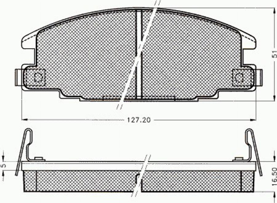 Pex 7233 - Komplet Pločica, disk-kočnica www.molydon.hr