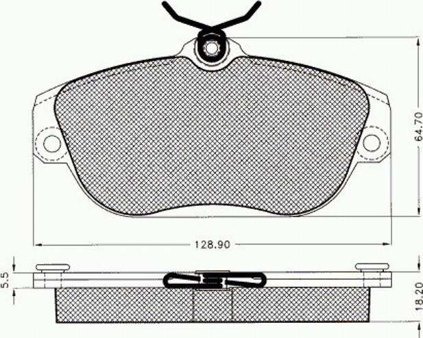 Pex 7225 - Komplet Pločica, disk-kočnica www.molydon.hr