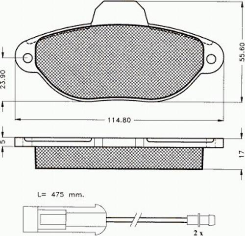 Pex 7227 - Komplet Pločica, disk-kočnica www.molydon.hr