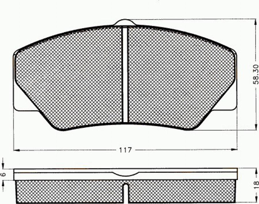 Pex 7272 - Komplet Pločica, disk-kočnica www.molydon.hr