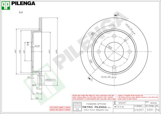 Pilenga 5991 - Kočioni disk www.molydon.hr