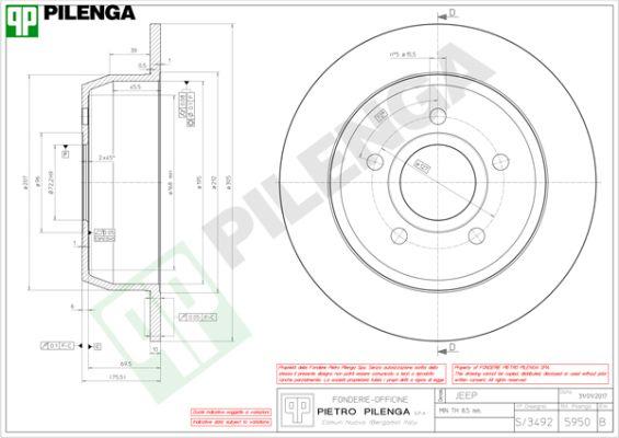 Pilenga 5950 - Kočioni disk www.molydon.hr