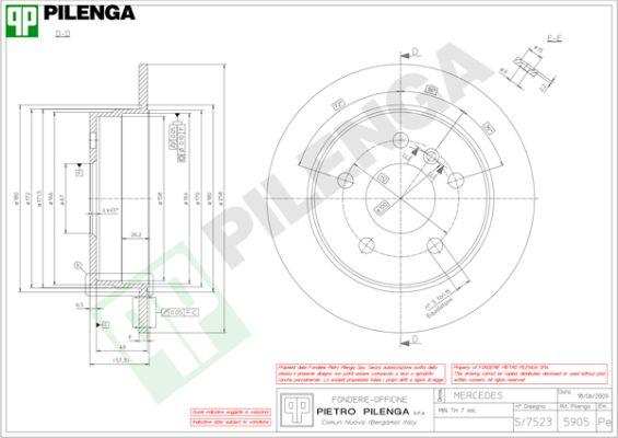 Pilenga 5905 - Kočioni disk www.molydon.hr