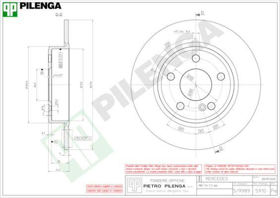 Pilenga 5910 - Kočioni disk www.molydon.hr