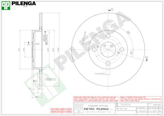 Pilenga 5495 - Kočioni disk www.molydon.hr