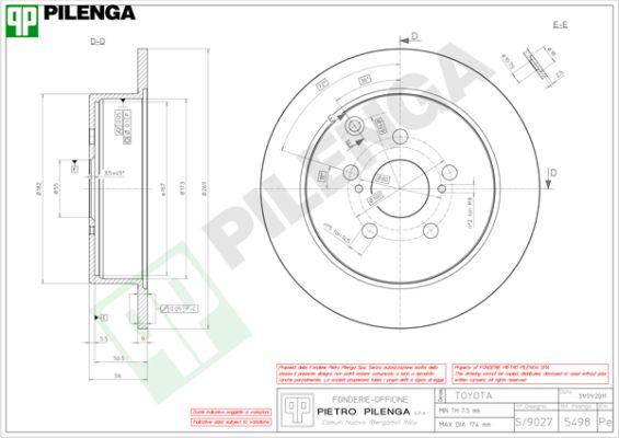 Pilenga 5498 - Kočioni disk www.molydon.hr