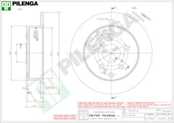 Pilenga 5492 - Kočioni disk www.molydon.hr