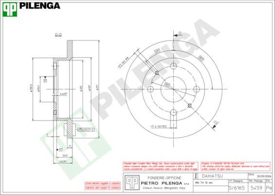 Pilenga 5459 - Kočioni disk www.molydon.hr