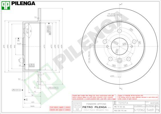 Pilenga 5469 - Kočioni disk www.molydon.hr