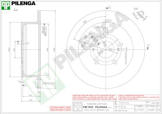 Pilenga 5489 - Kočioni disk www.molydon.hr