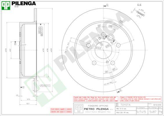 Pilenga 5487 - Kočioni disk www.molydon.hr