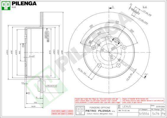 Pilenga 5476 - Kočioni disk www.molydon.hr