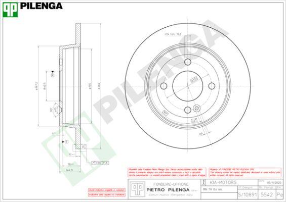 Pilenga 5542 - Kočioni disk www.molydon.hr