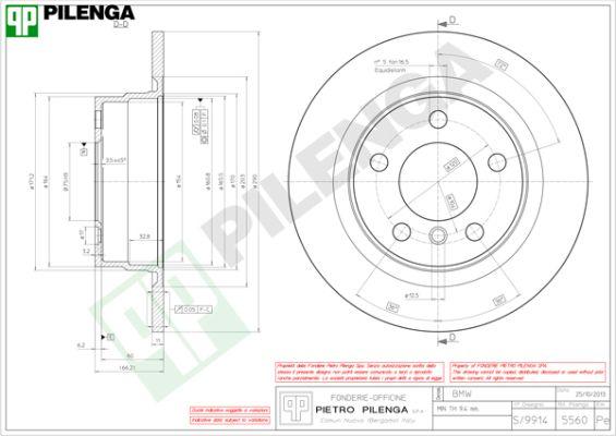 Pilenga 5560 - Kočioni disk www.molydon.hr